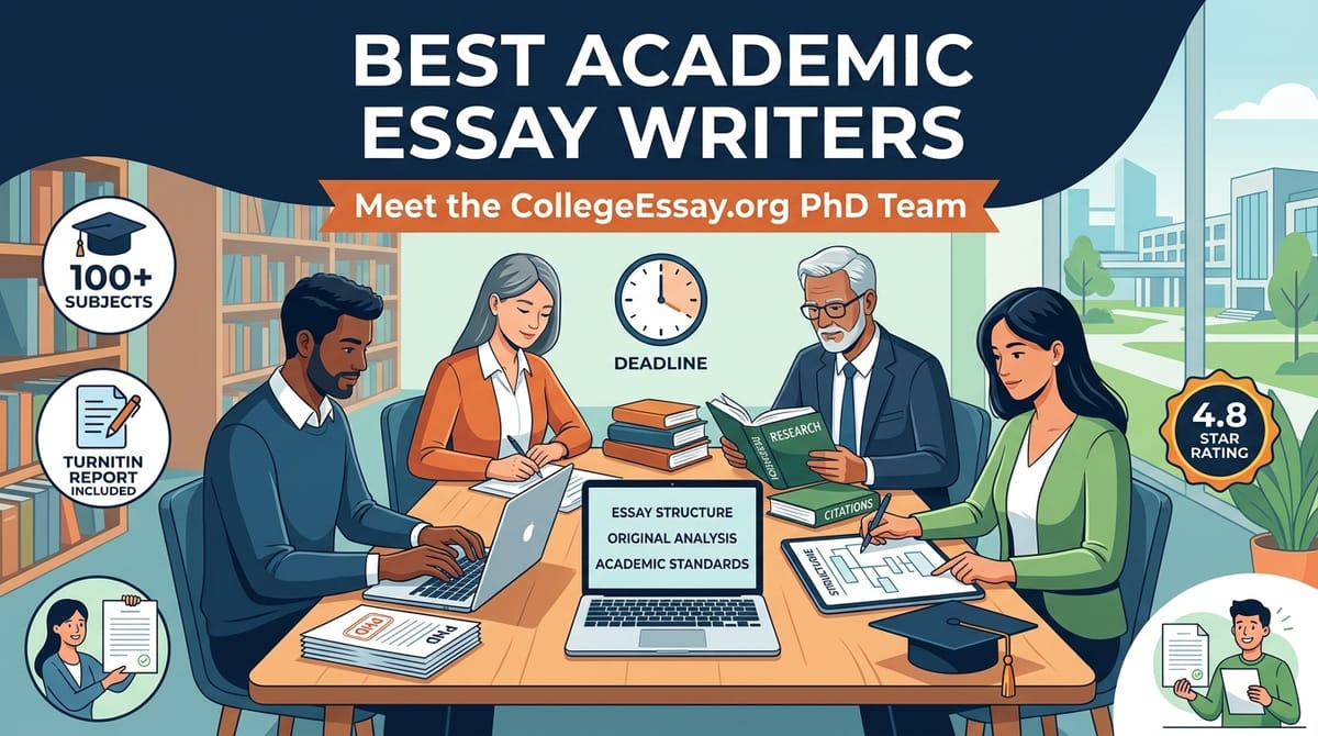 Best Academic Essay Writers: CollegeEssay.org PhD Team
