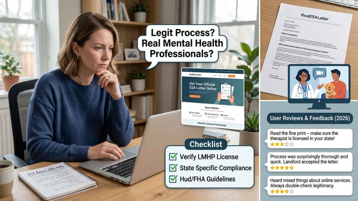 Is RealESALetter Legit? Honest Review of ESA Letter Services in 2026